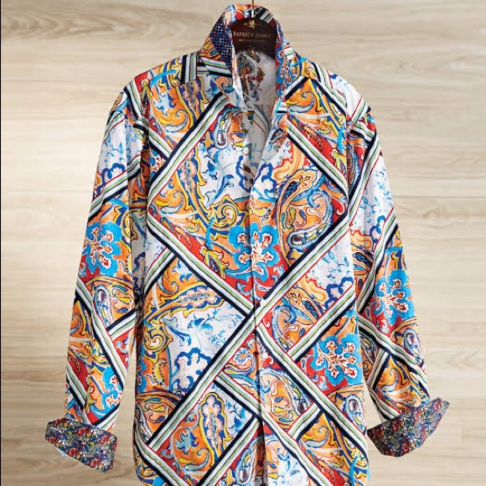 Robert graham rare paisley Mallinson Shirt NWT